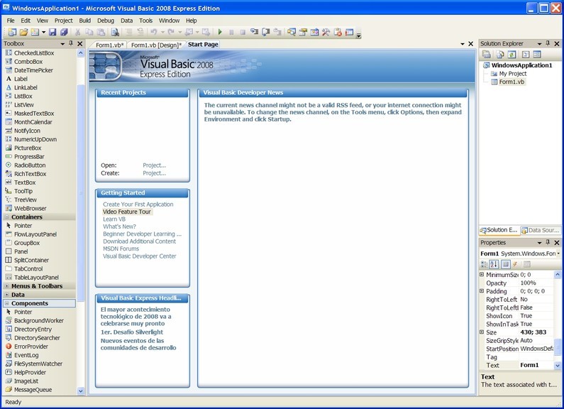 Visual Basic 2008 Express Edition - Download for Windows ...